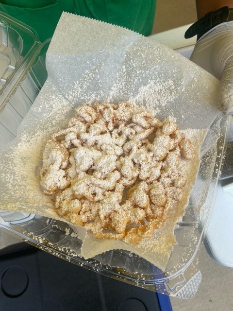 Easy Funnel Cake at Home | YellowBlissRoad.com