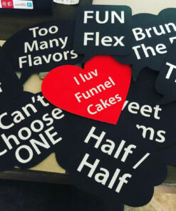 Large Photo Booth Prop | Top It OFF Funnel Cakes